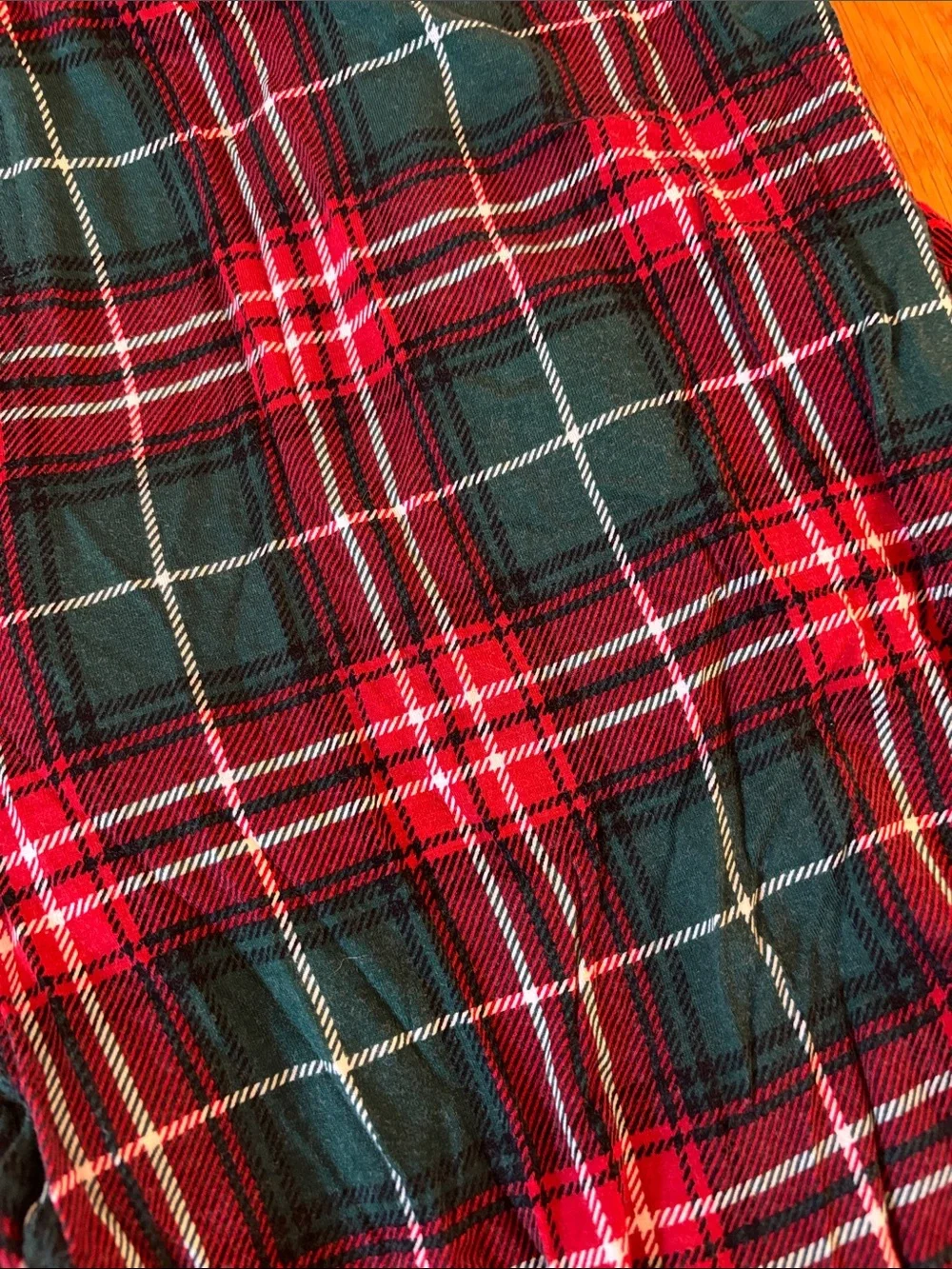 Little Sleepies Black Plaid Jogger Pajamas Size M